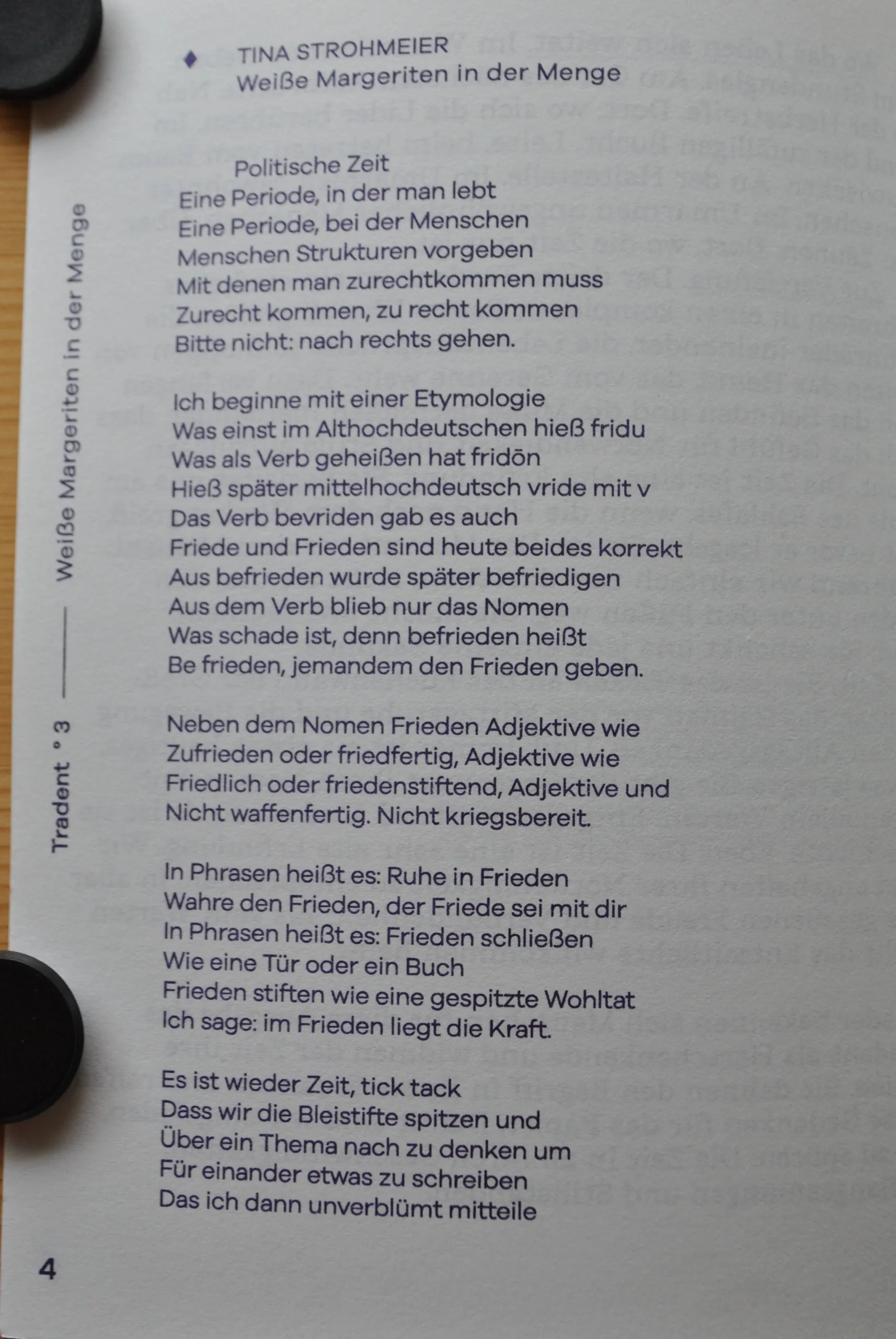 TRADENT Nr. 3, aufgeschlagen
